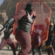 Assassins with swords and shields.